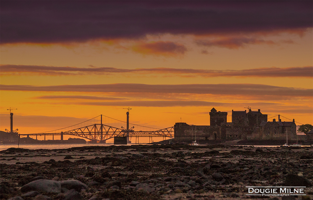 Blackness Castle and the Forth Bridges  - Copyright Dougie Milne Photography 2015