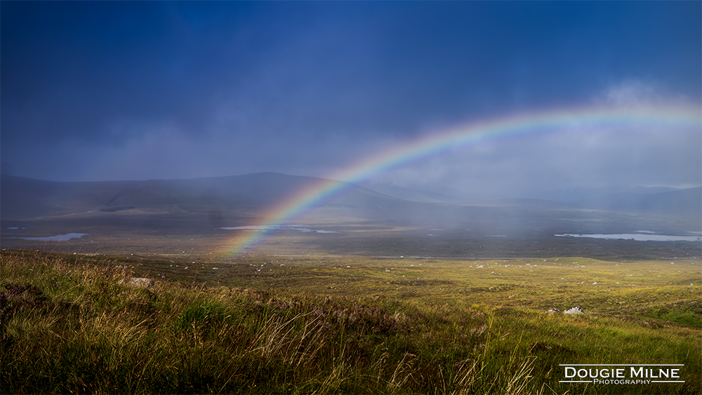 Rainbow Over Rannoch  - Copyright Dougie Milne Photography 2015