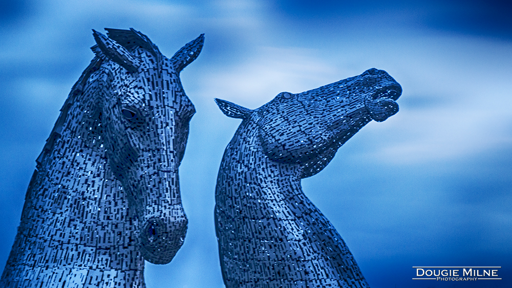 The Kelpies at Dusk  - Copyright Dougie Milne Photography 2016