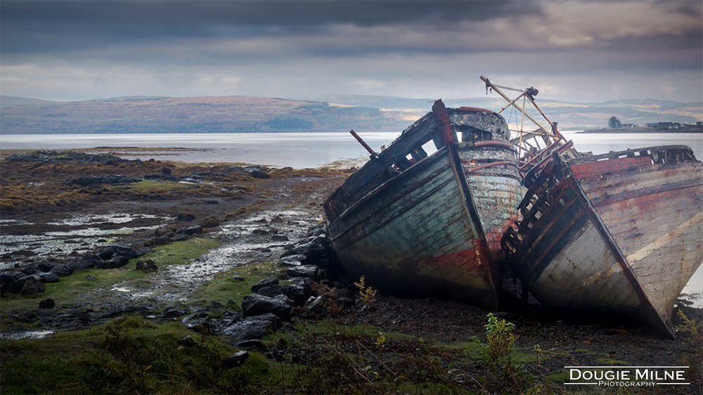 Salen Wrecked Fishing Boats  - Copyright Dougie Milne Photography 2016