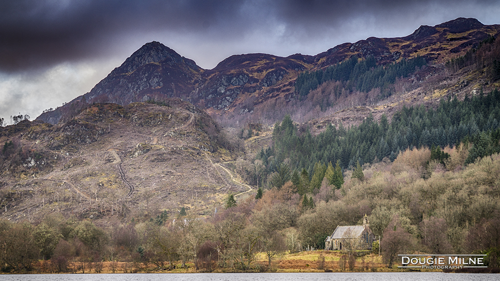 Trossachs Church and Ben A'an  - Copyright Dougie Milne Photography 2017