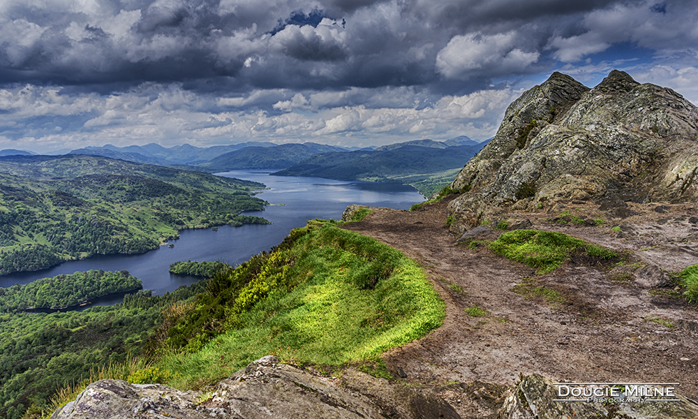 Loch Katrine from the top of Ben A'an  - Copyright Dougie Milne Photography 2017