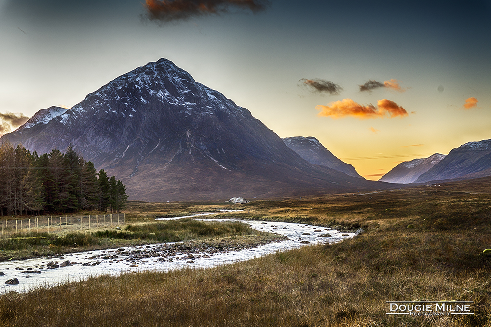 Sunset on the Buachaille  - Copyright Dougie Milne Photography 2017