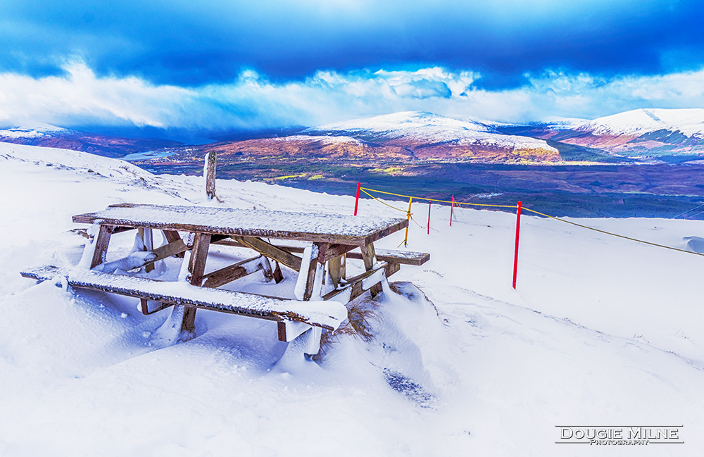 Bench in the Snow  - Copyright Dougie Milne Photography 2018