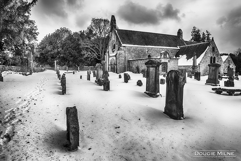 Abercorn Church in the Snow  - Copyright Dougie Milne Photography 2018