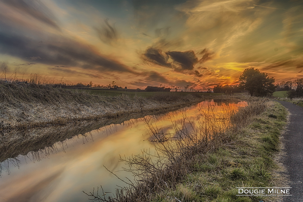 Sunset at the Union Canal  - Copyright Dougie Milne Photography 2018