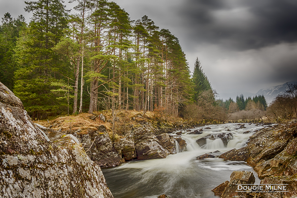 Easan Dubha Waterfall, Glen Orchy  - Copyright Dougie Milne Photography 2018