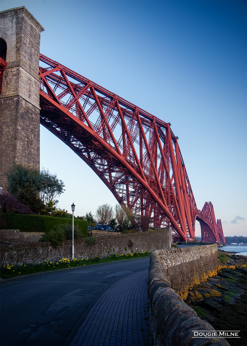 The Forth Bridge from North Queensferry  - Copyright Dougie Milne Photography 2023