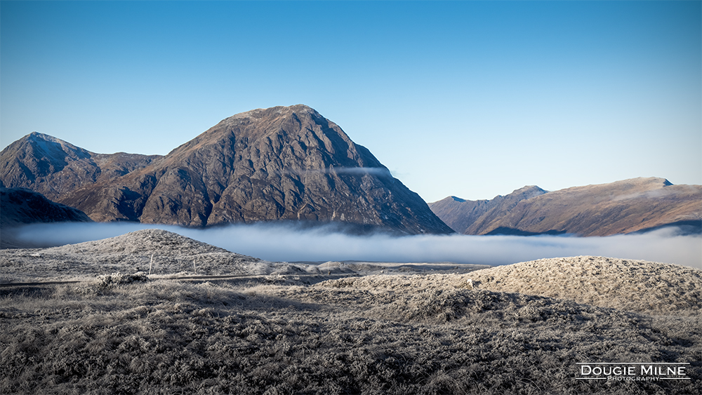 Cloud Inversion Around Buachaille Etive Mòr   - Copyright Dougie Milne Photography 2023