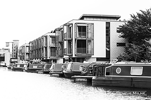 Picture of Barges Moored at Lochrin Basin on the Union Canal