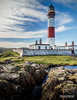 Picture of Buchan Ness Lighthouse in the Sunshine