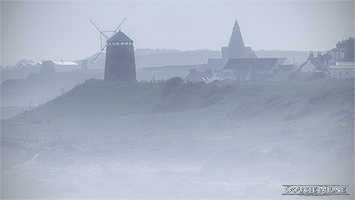 Picture of St Monans Windmill and Church through the Haze